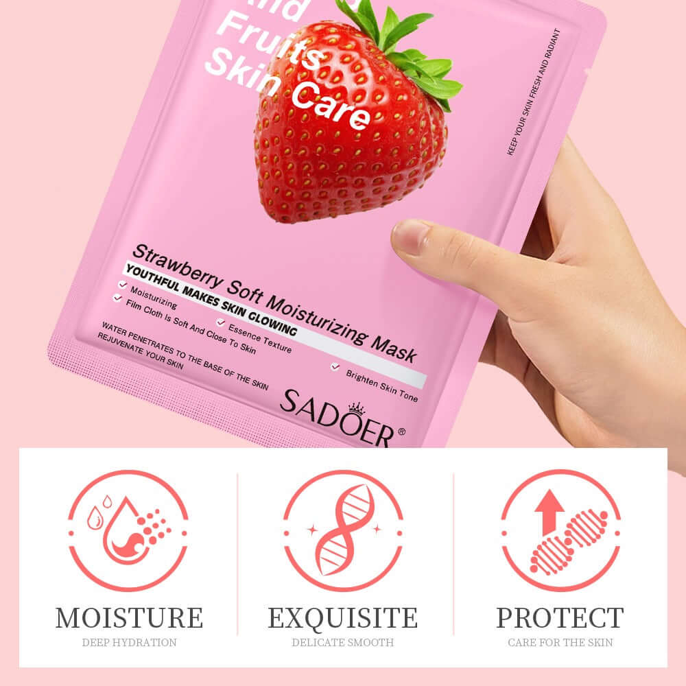 Strawberry Soft Moisturizing Facial Mask