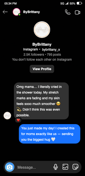 Instagram DM screenshot 2