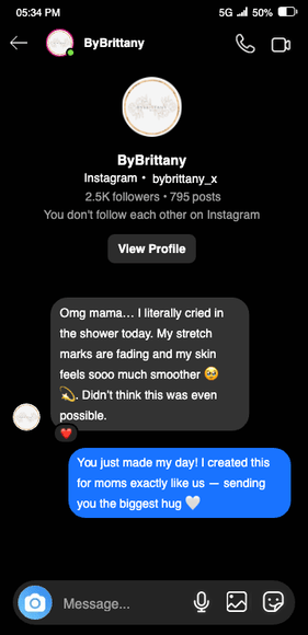 Instagram DM screenshot 2