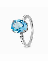 Magic Blue Topaz Ring – 925 Sterling Silver Ring