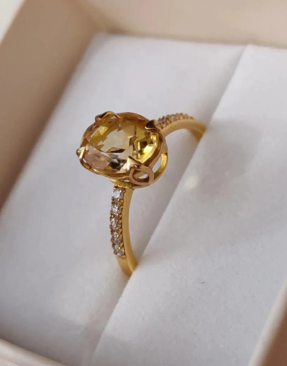 Magic Citrine Ring – 925 Sterling Silver