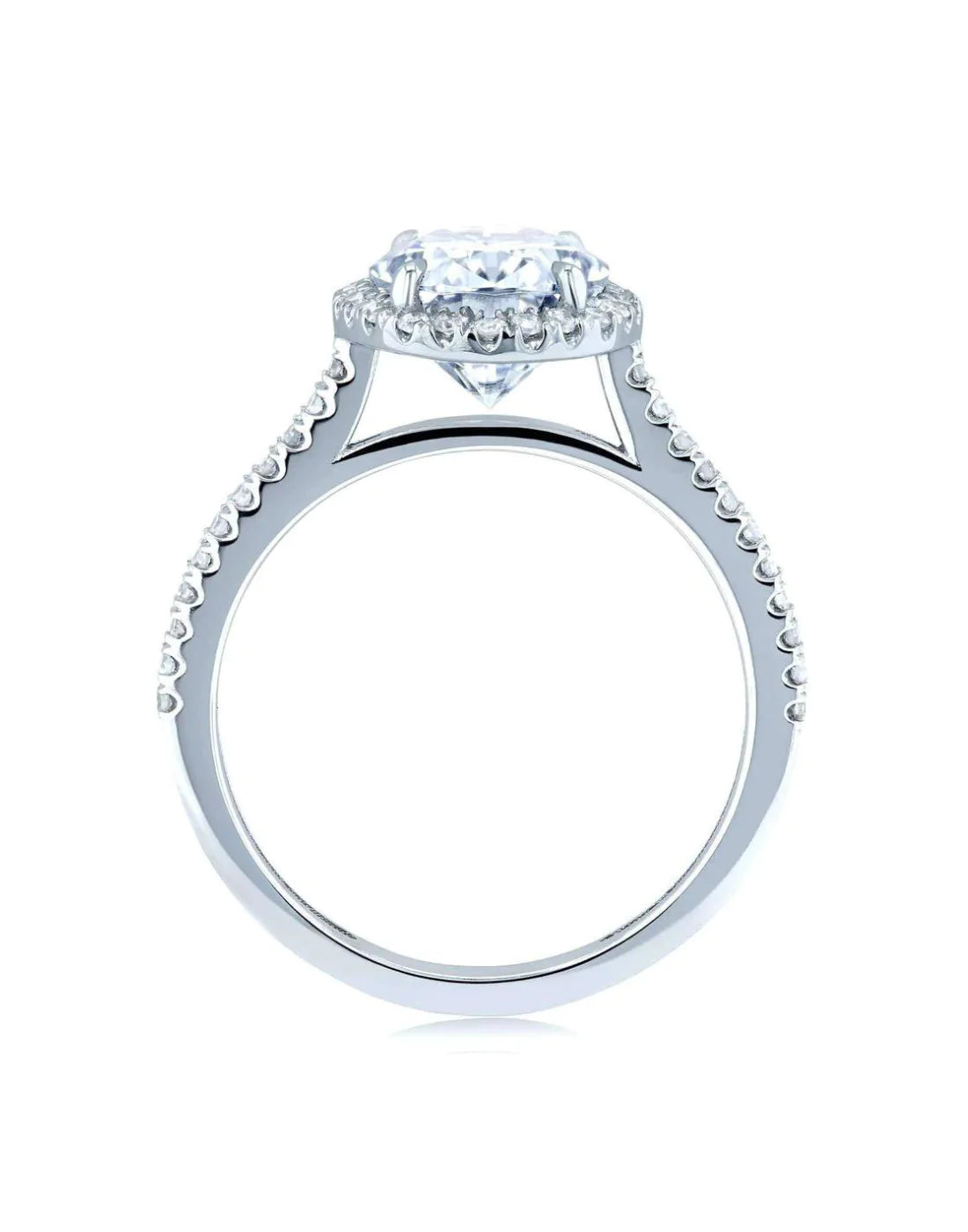 Moissanite Ring – 925 Sterling Silver Ring