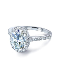 Moissanite Ring – 925 Sterling Silver Ring