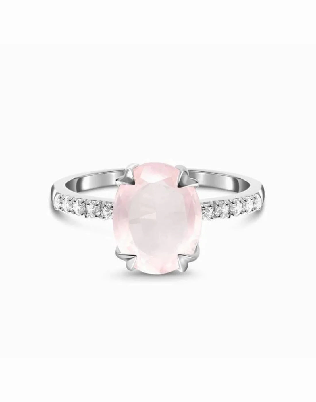 Rose Quartz Ring – 925 Sterling Silver Ring