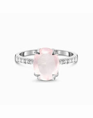 Rose Quartz Ring – 925 Sterling Silver Ring