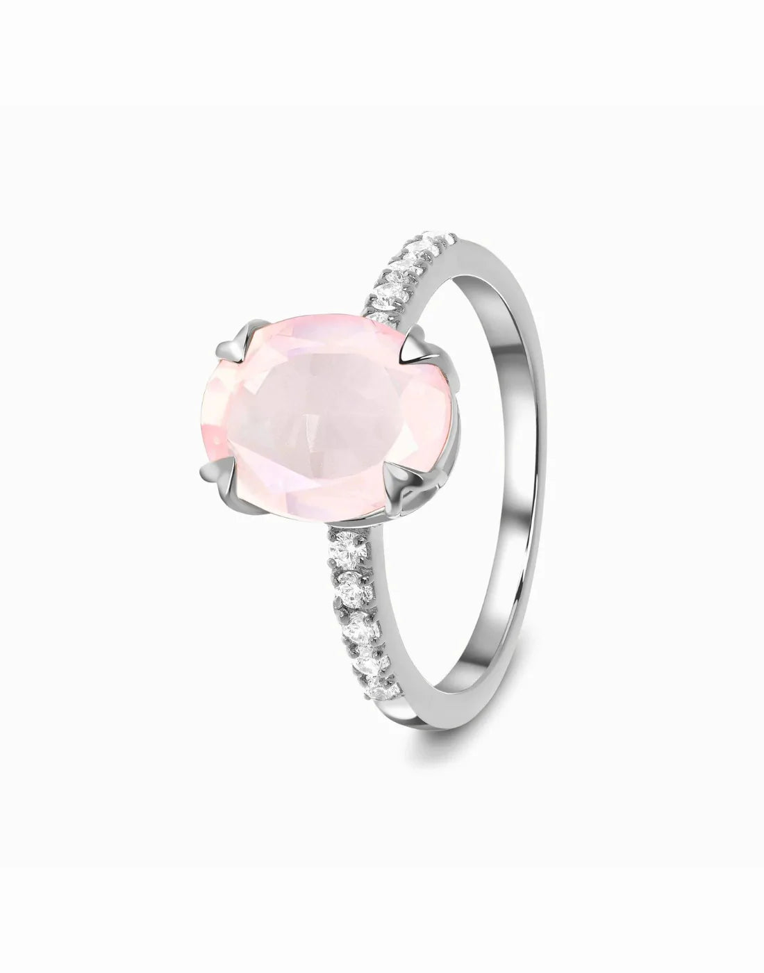 Rose Quartz Ring – 925 Sterling Silver Ring