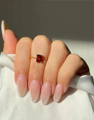 Sparkling Symphony Garnet Ring