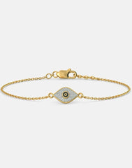 Minimal Evil Eye Bracelet