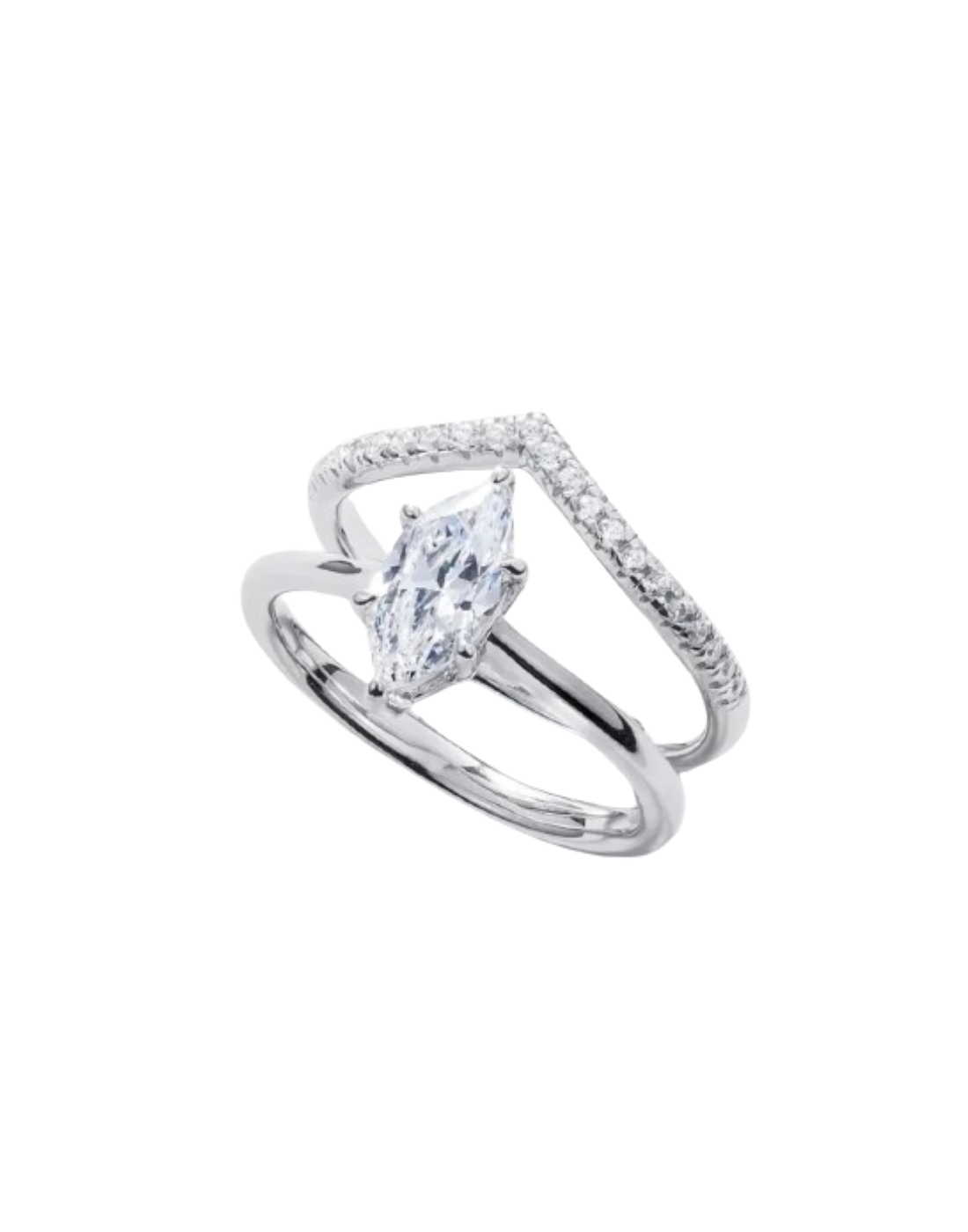 Marquise Cut Ring – 925 Sterling Silver Ring