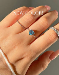 Tanzanite Love Chain Ring