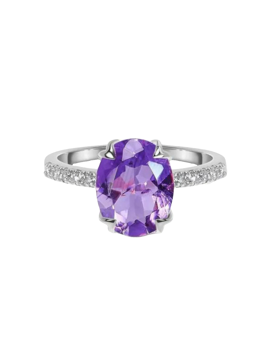 Magic Amethyst Ring – 925 Sterling Silver Ring