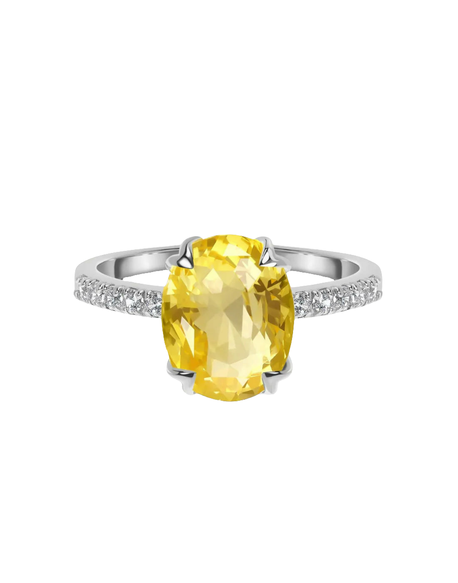 Magic Citrine Ring – 925 Sterling Silver